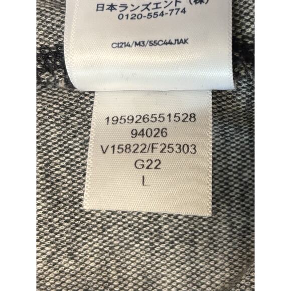 Lands’ End Women’s Size L Sport Knit Straight Leg Pull-On Gray Plaid Pants - Picture 5 of 9